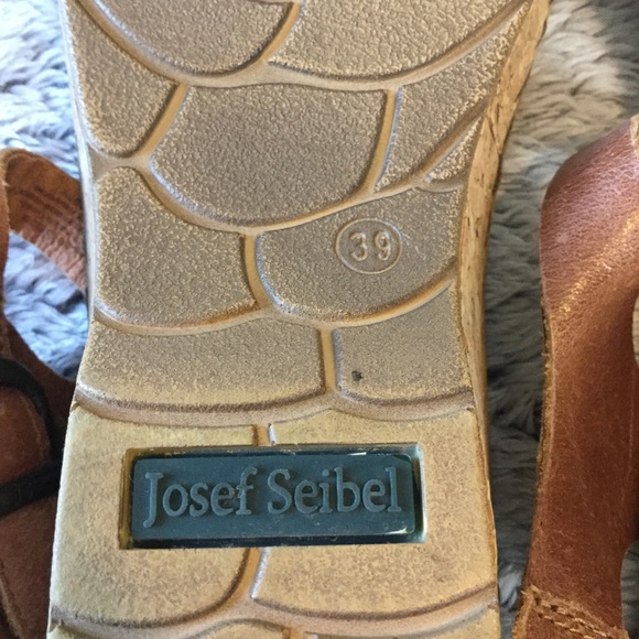 Josef Siebel Kira buckle strap wedge sandals 8.5 - Picture 7 of 11